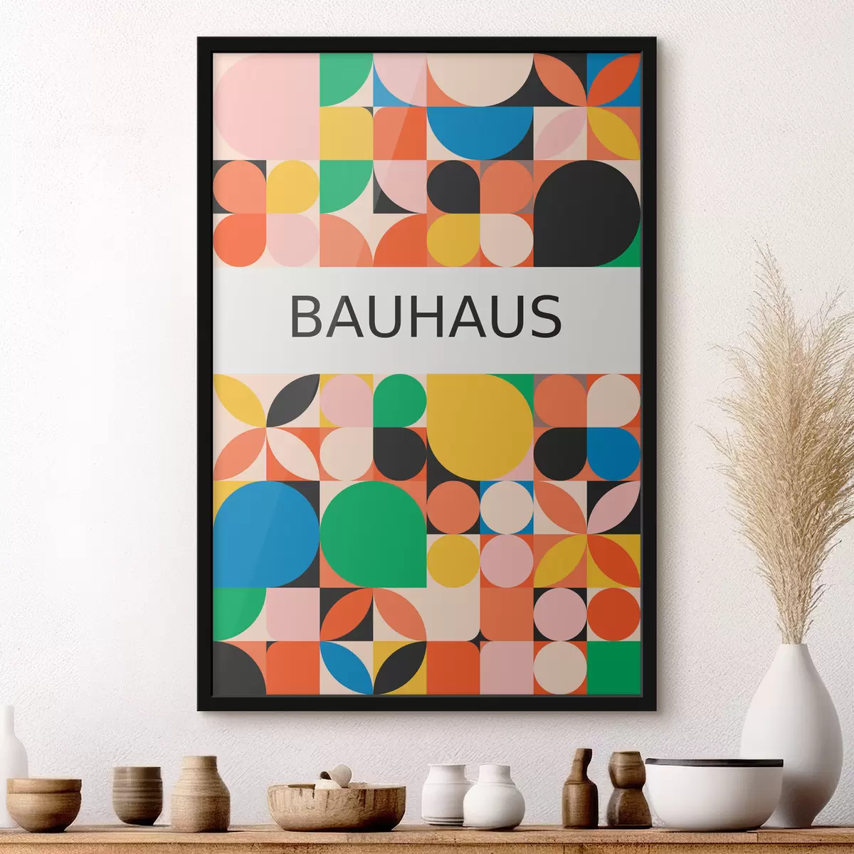 Affiche Abstraction géométrique du Bauhaus f39270