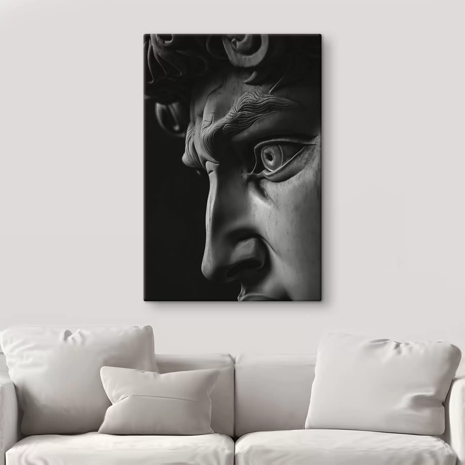 Fotobehang close-up portret van David in profiel s26124