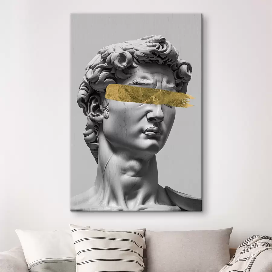  Schilderijen Een modern beeld van David met gesloten ogen s26129