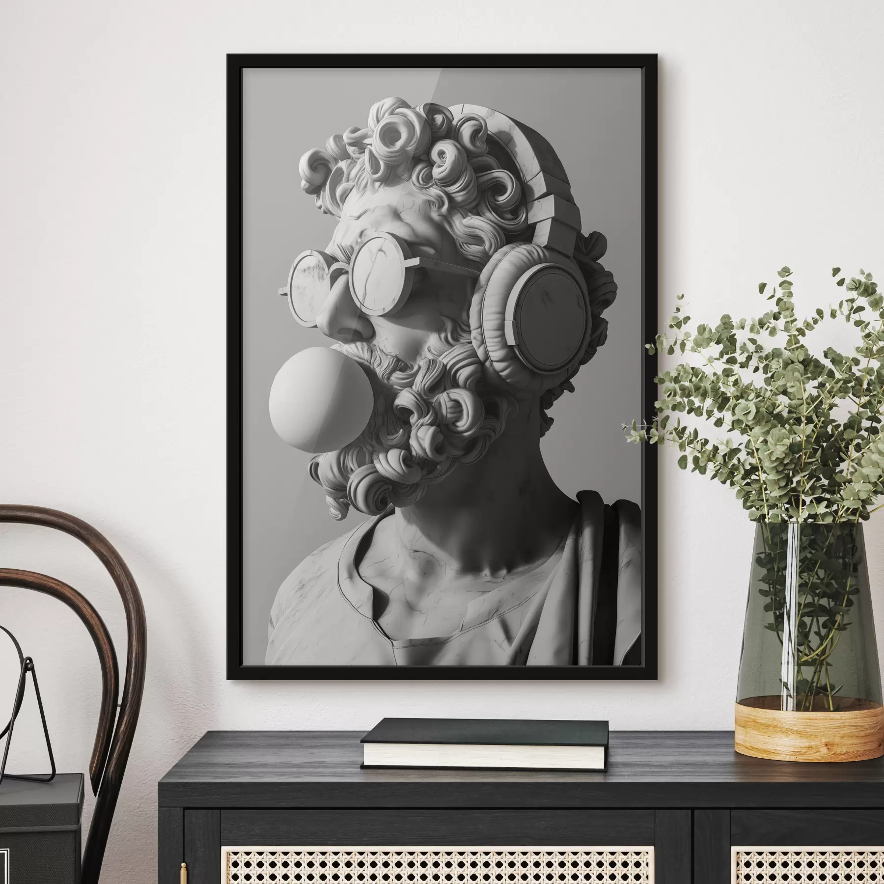 Fotobehang Moderne sculptuur van Zeus f26130