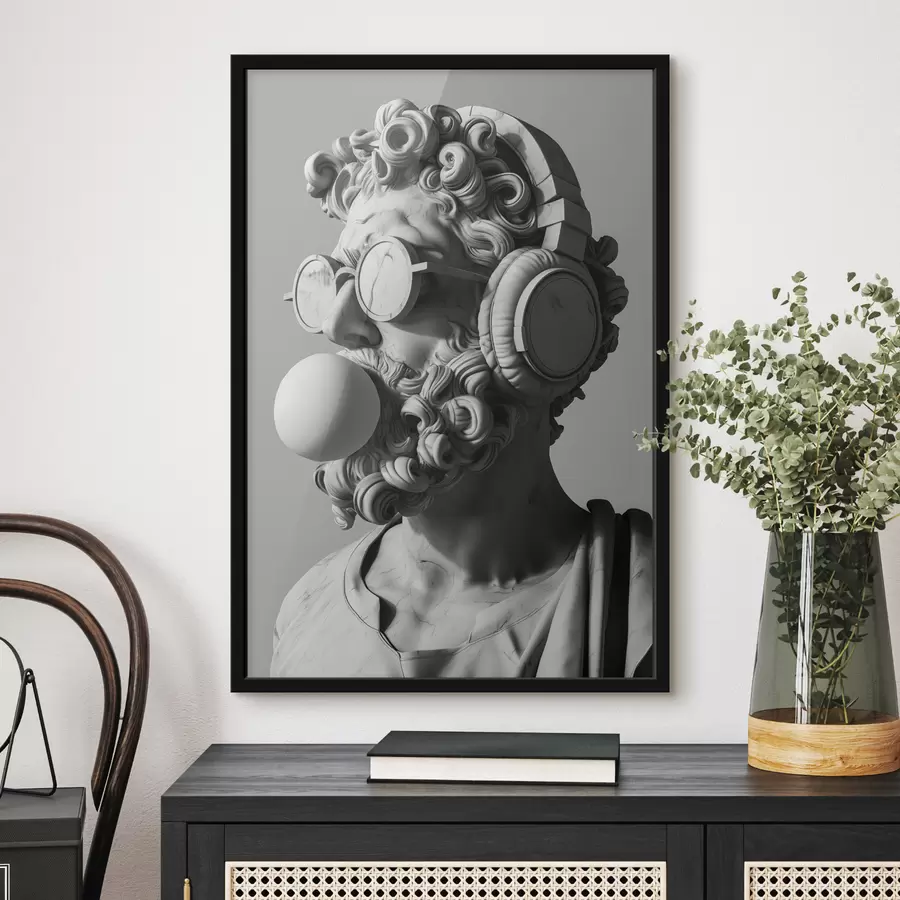 Fotobehang Moderne sculptuur van Zeus f26130