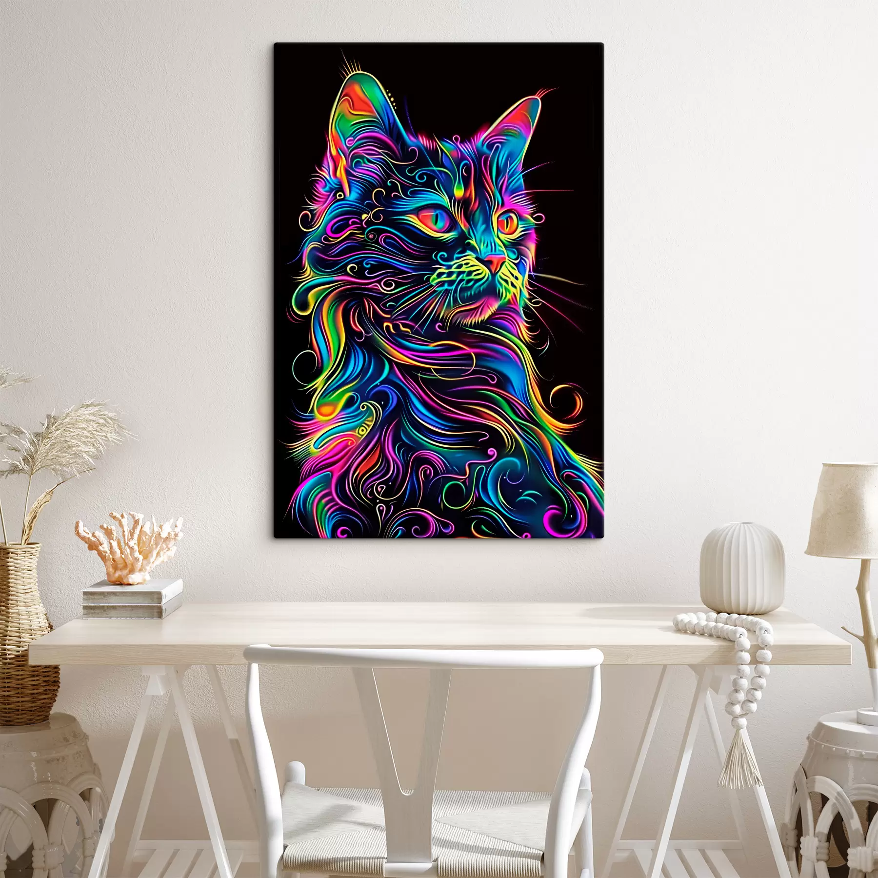 Fotobehang Veelkleurige kat s39311