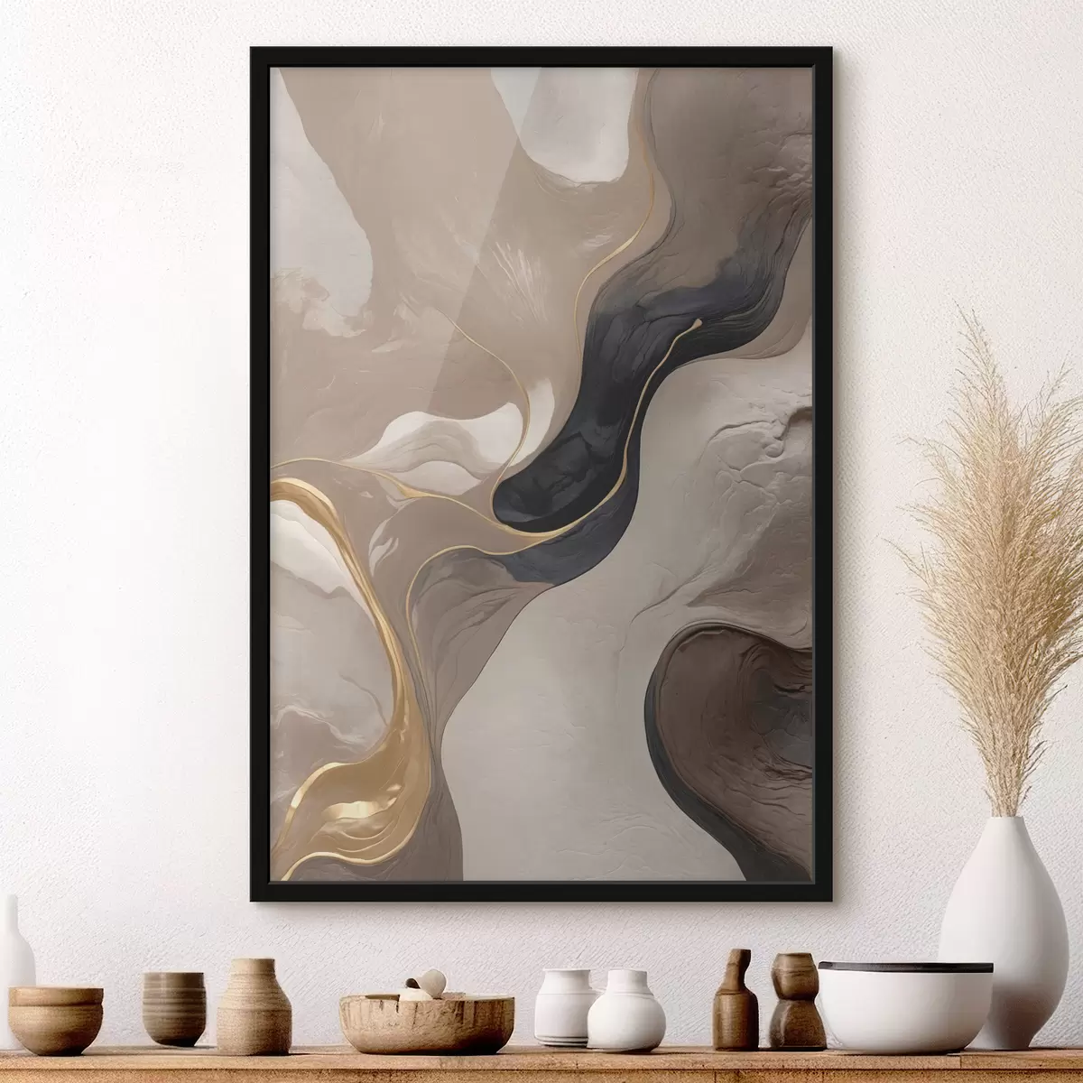 Affiche Abstraction avec imitation de texture f39093