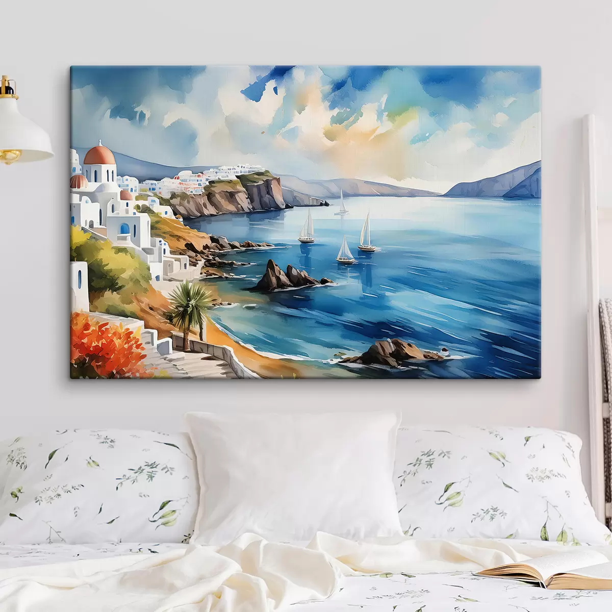  Peintures Vue de la ville de Santorin s39304