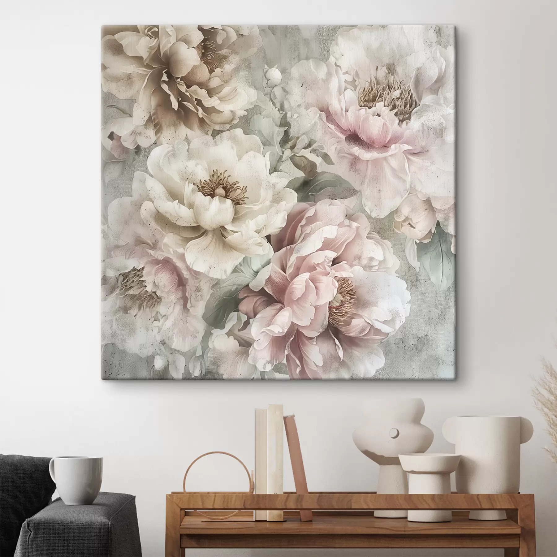 Papier peint photo Pivoines vintage s39345