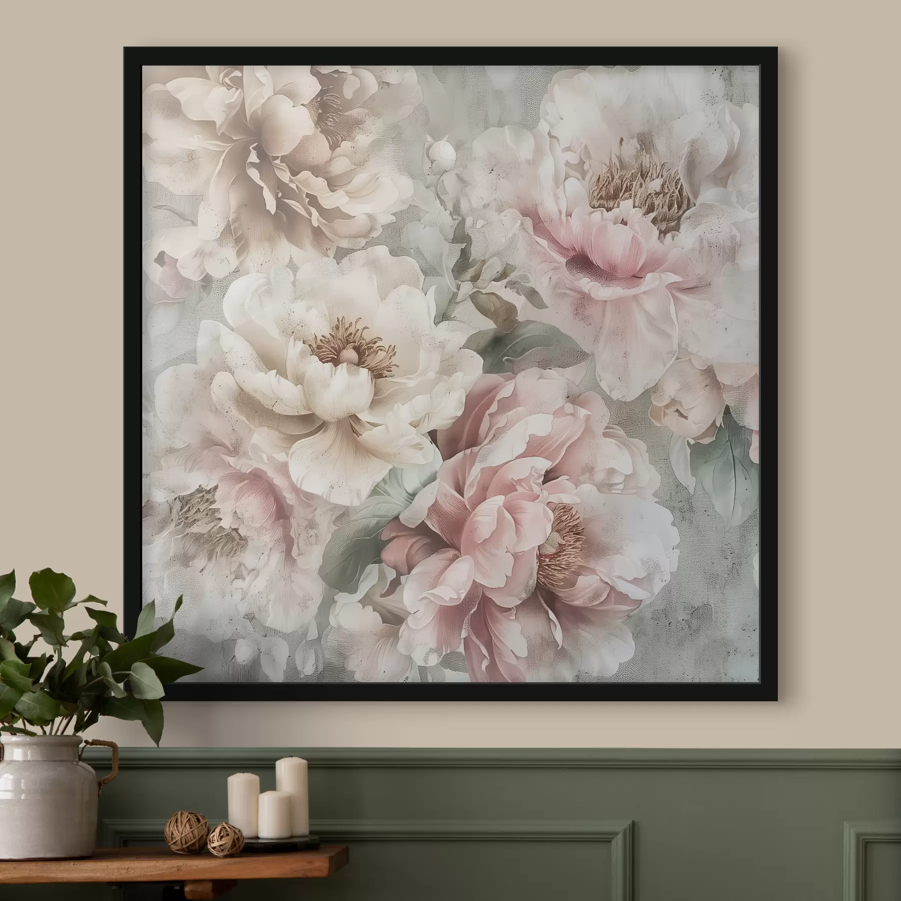 Papier peint photo Pivoines vintage f39345