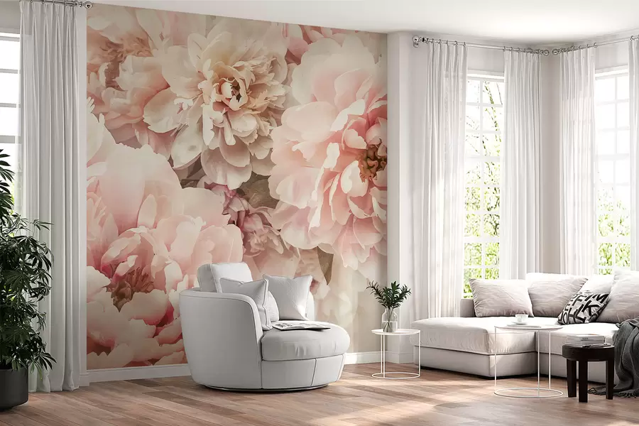 Fotobehang Pioenrozen w01232