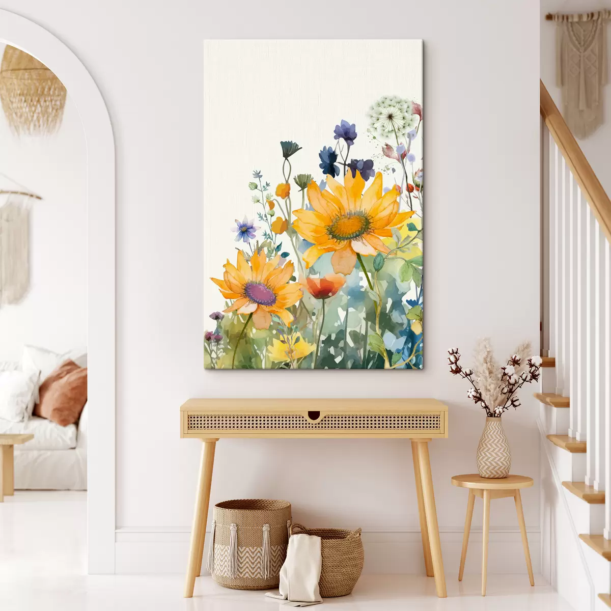  Peintures Fleurs sauvages aquarelles colorées s39338