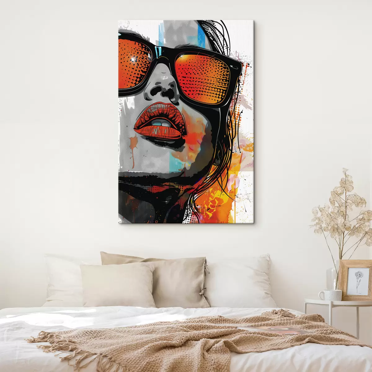  Schilderijen Meisje met bril in pop-art stijl s39205