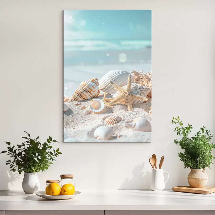  Schilderijen Schelpen op het zand s39221