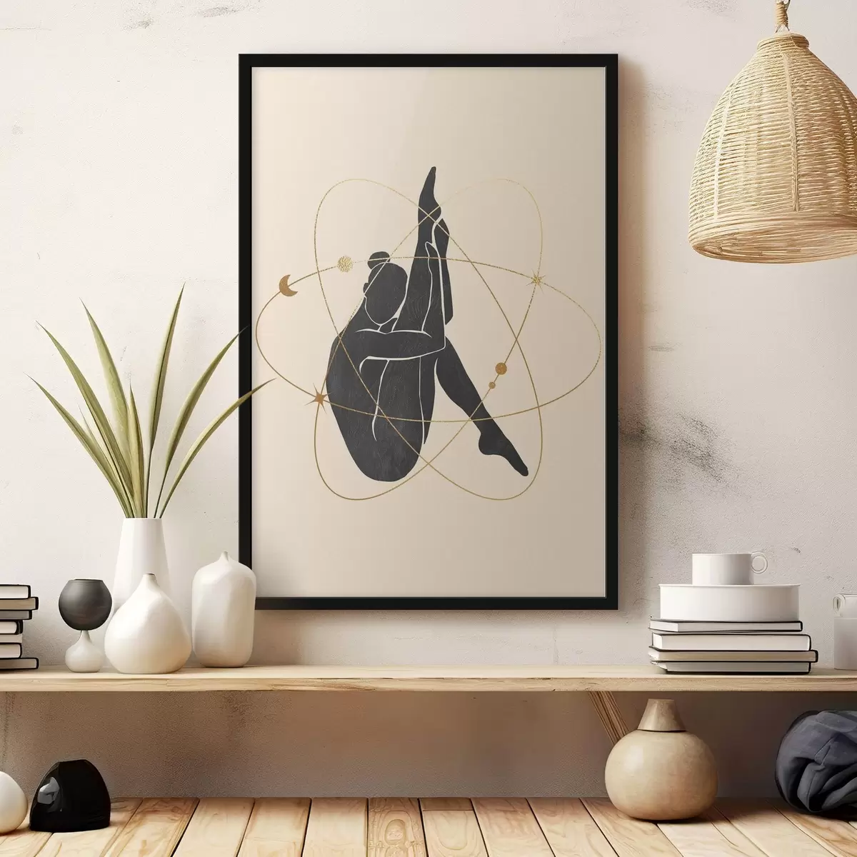 Poster Schoonheid ontdekken door sierlijke beweging f37777