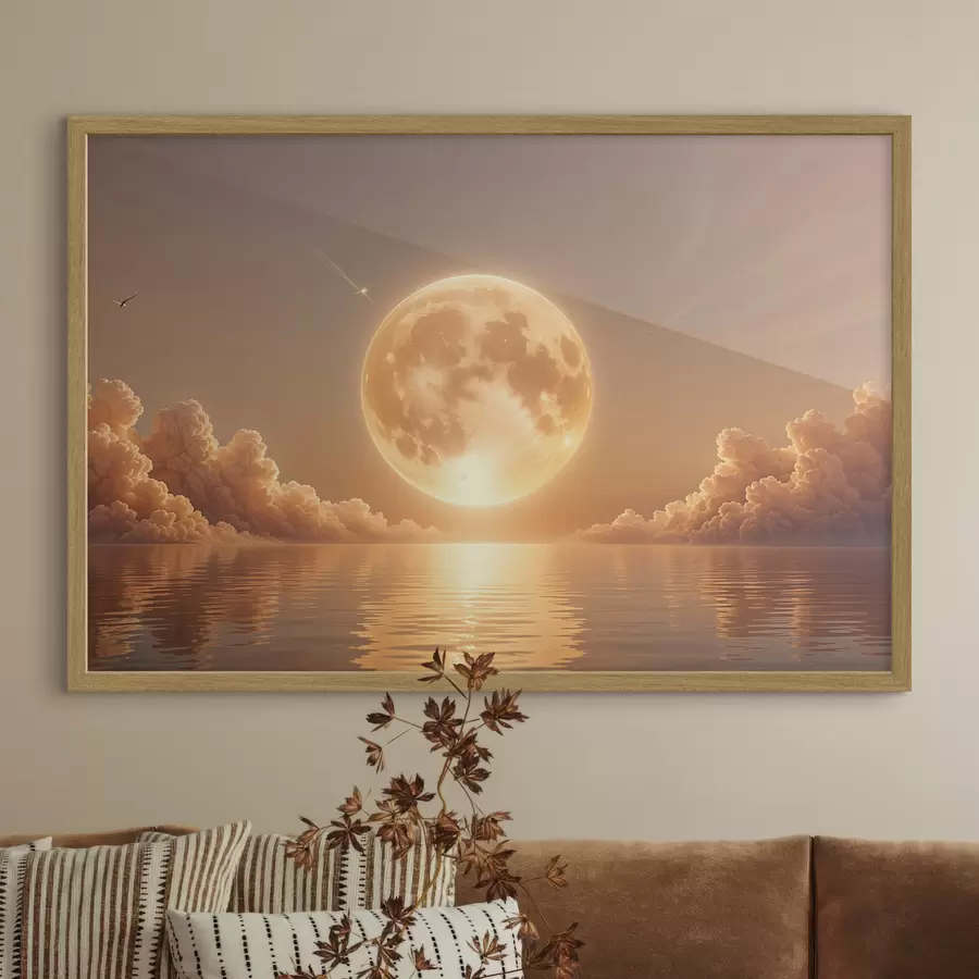 Fotobehang Maan en gloed f39403
