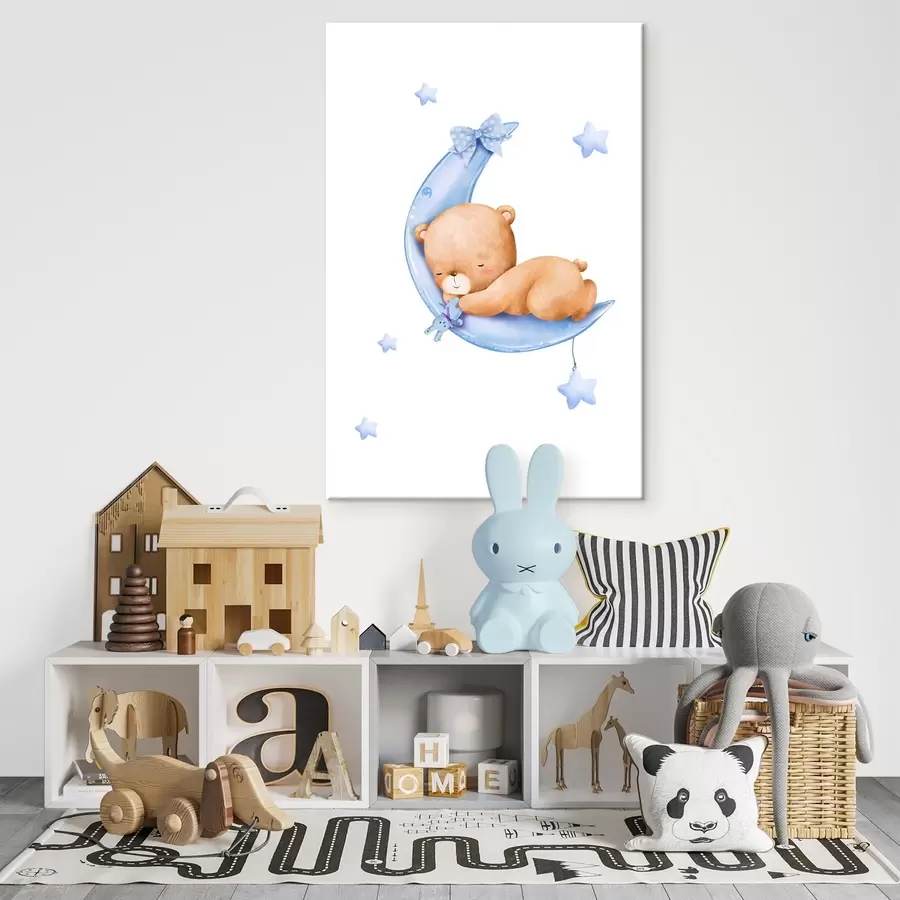  Schilderijen Slaperige beer op een maan droom s37917v1