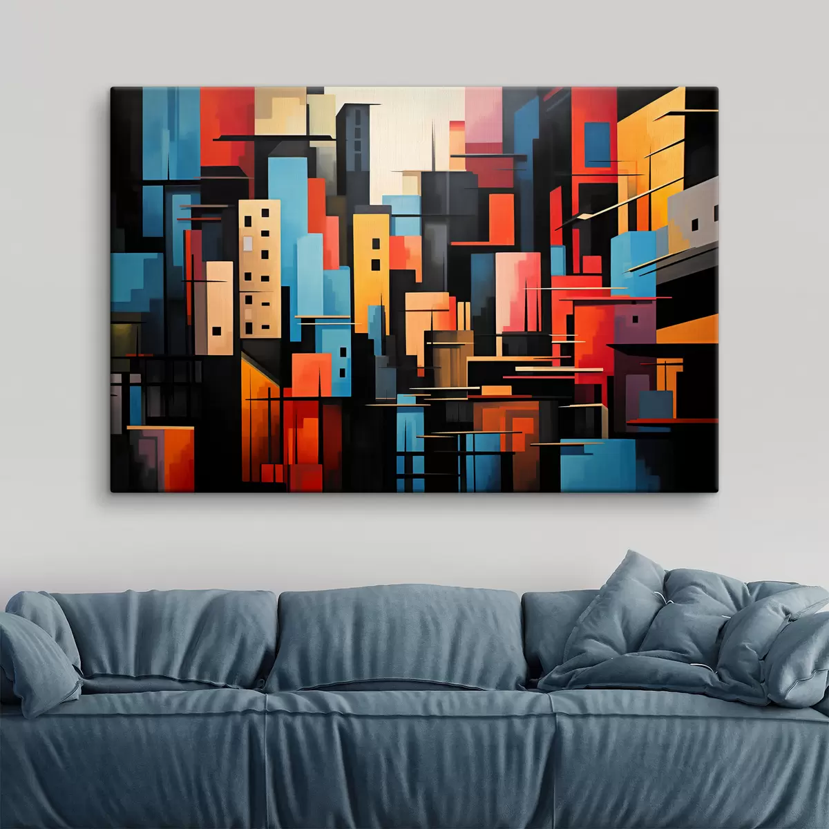  Peintures Abstraction géométrique de la ville s39716