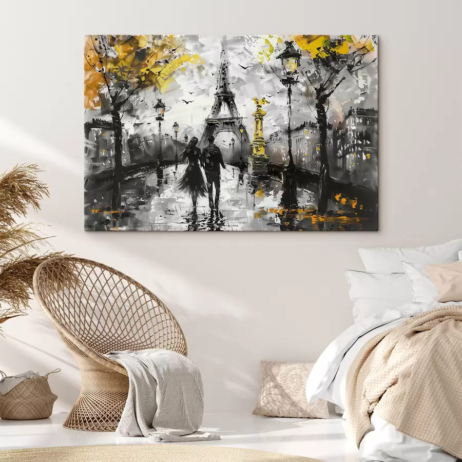  Peintures Un couple à Paris s39692