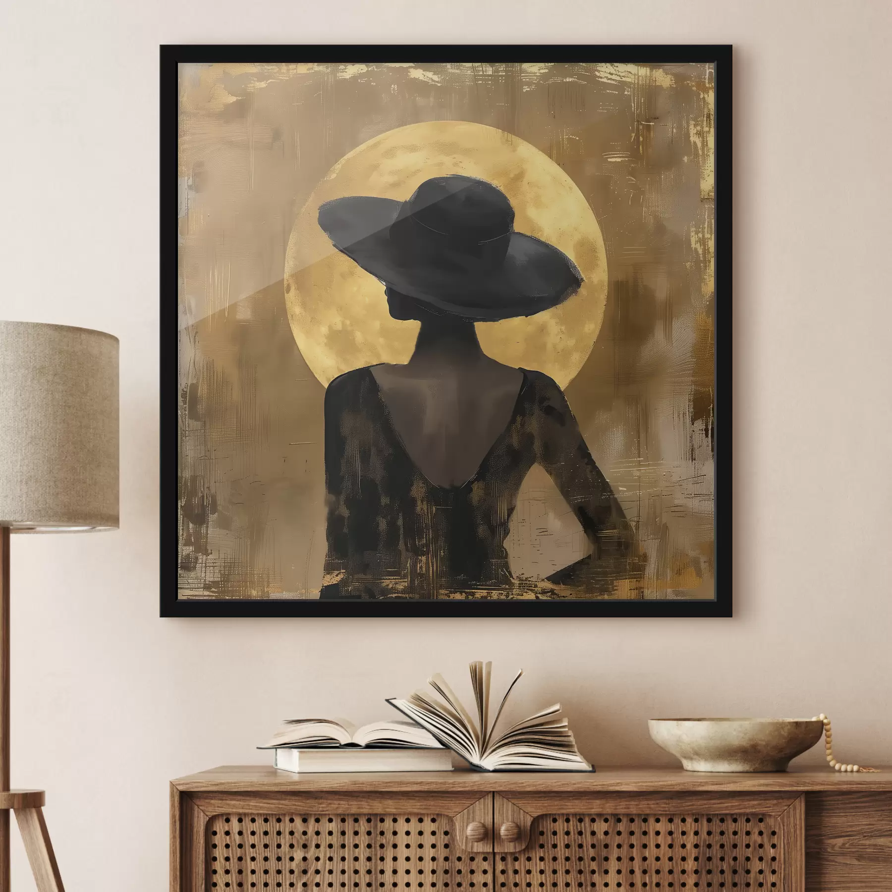 Papier peint photo La fille en noir f39686