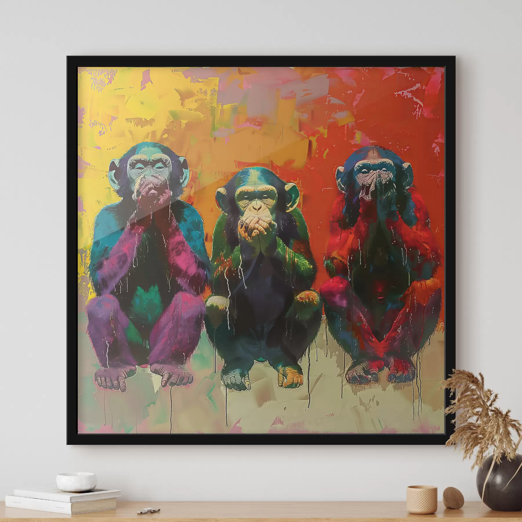 Papier peint photo Trois singes f39689