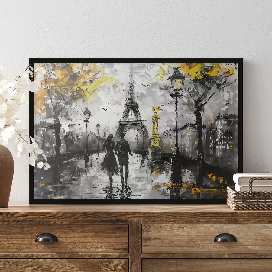 Papier peint photo Un couple à Paris f39692