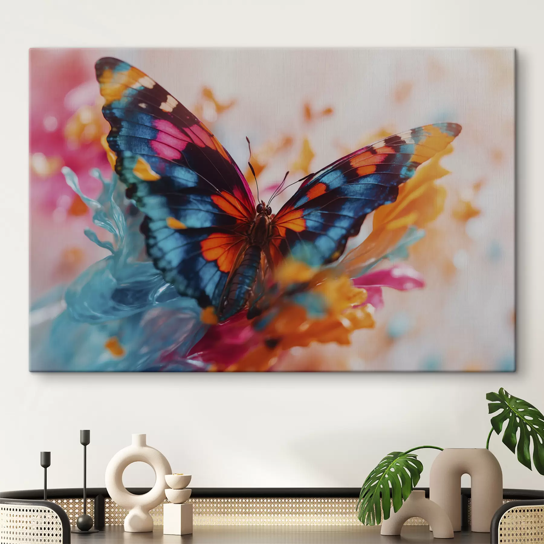 Papier peint photo Papillon sur fond flou s39586
