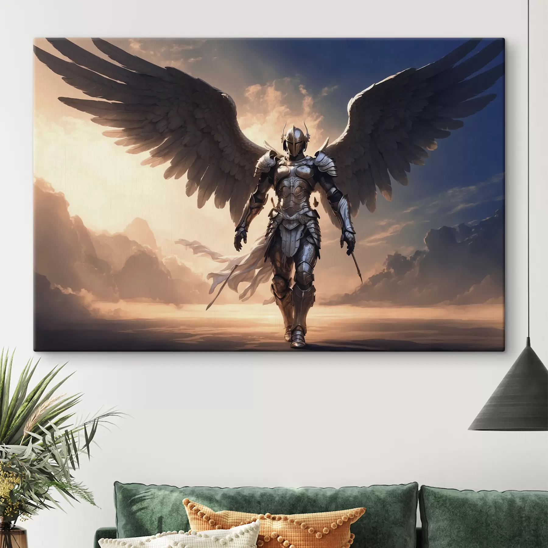 Fotobehang Engel in harnas s39595