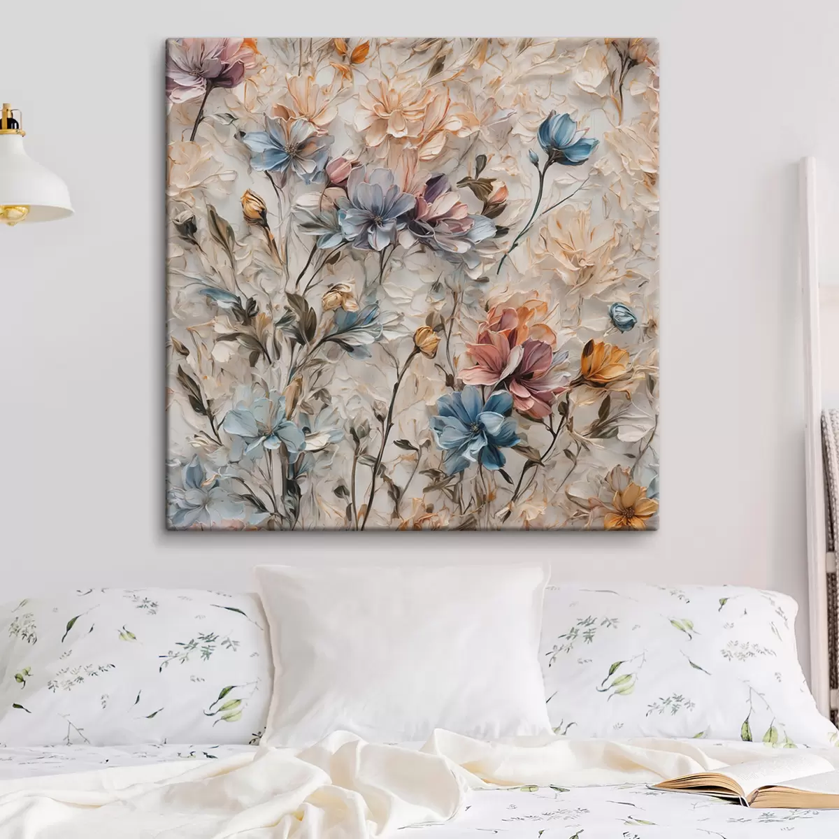  Peintures Fleurs et feuilles abstraites s39605