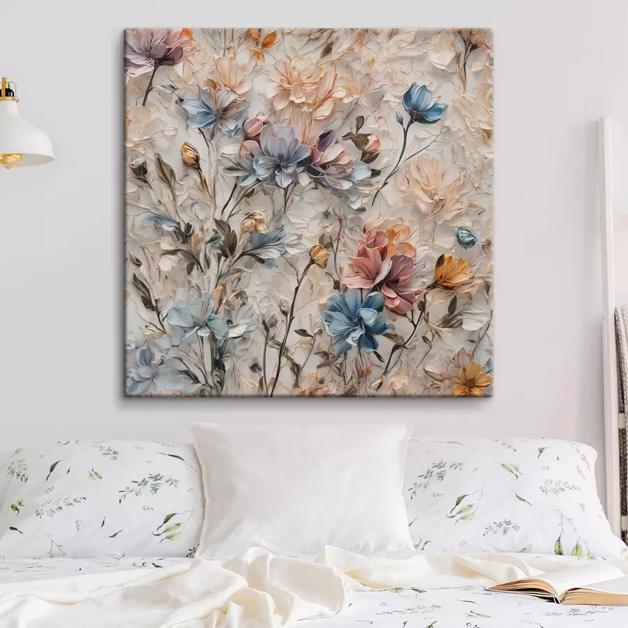  Peintures Fleurs et feuilles abstraites s39605