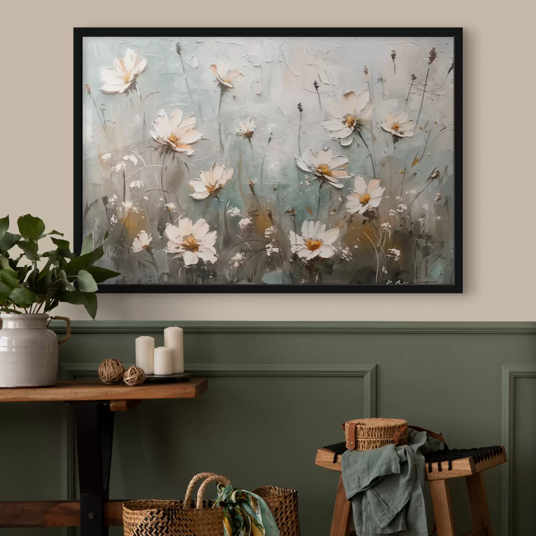 Papier peint photo Un champ de fleurs sauvages f39834