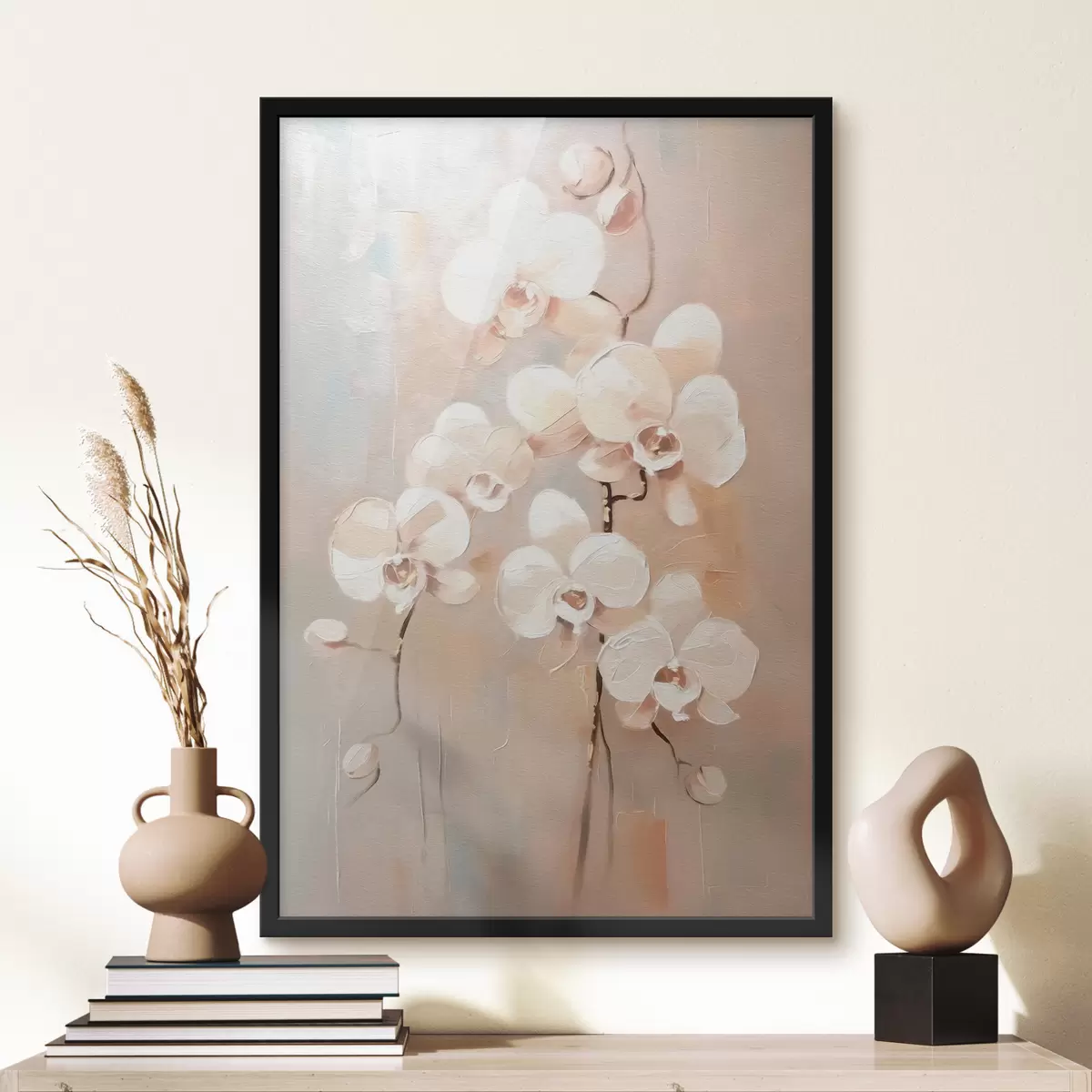 Affiche Fleurs d'orchidées blanches f39842
