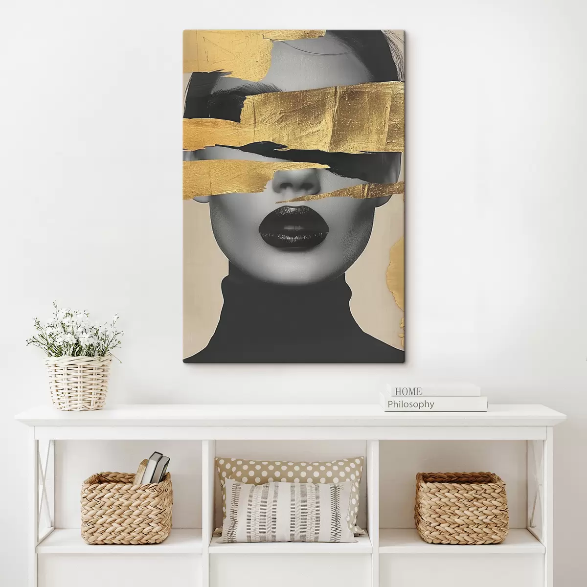  Peintures Le visage d'une fille s39875