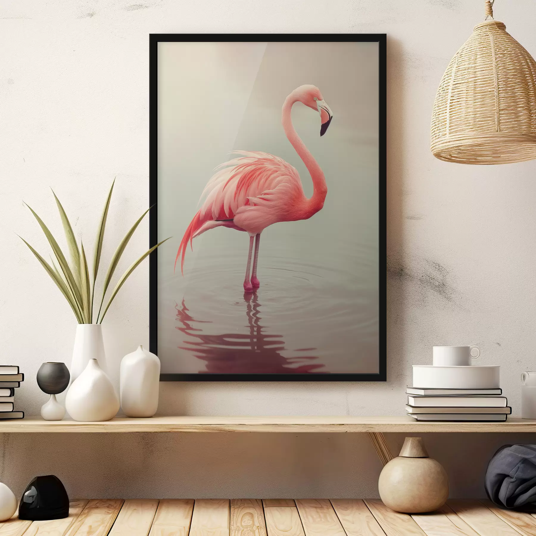 Peintures Flamant rose f39965