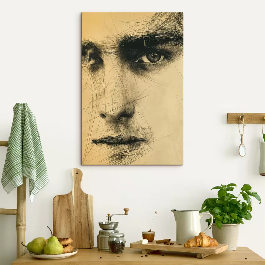  Peintures Abstraction, yeux, homme, visage s39968