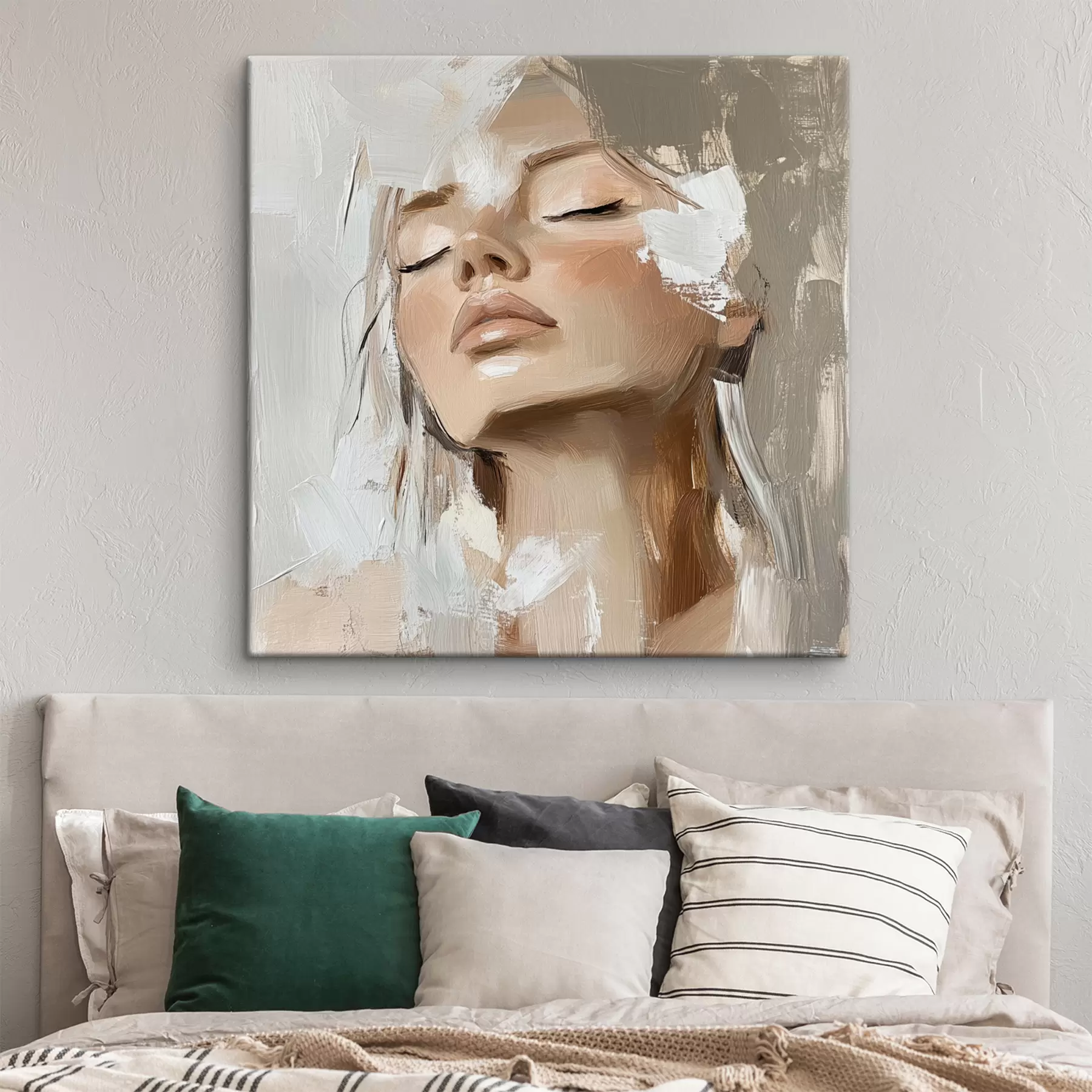  Peintures Fille, huile s39910