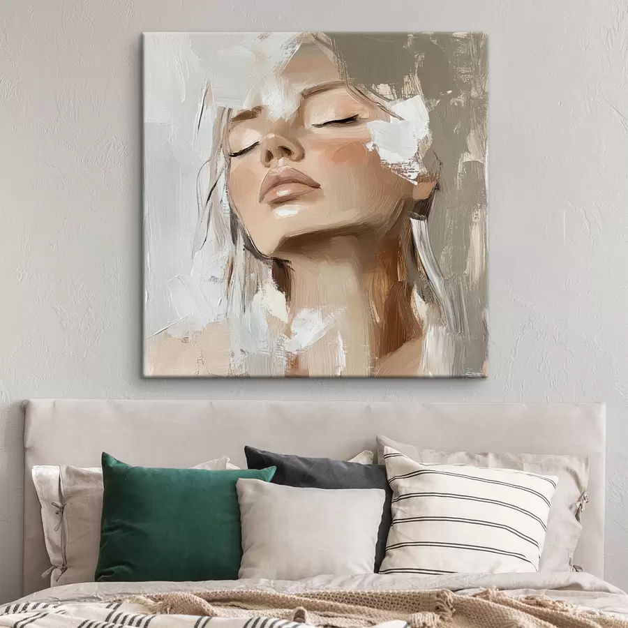  Peintures Fille, huile s39910