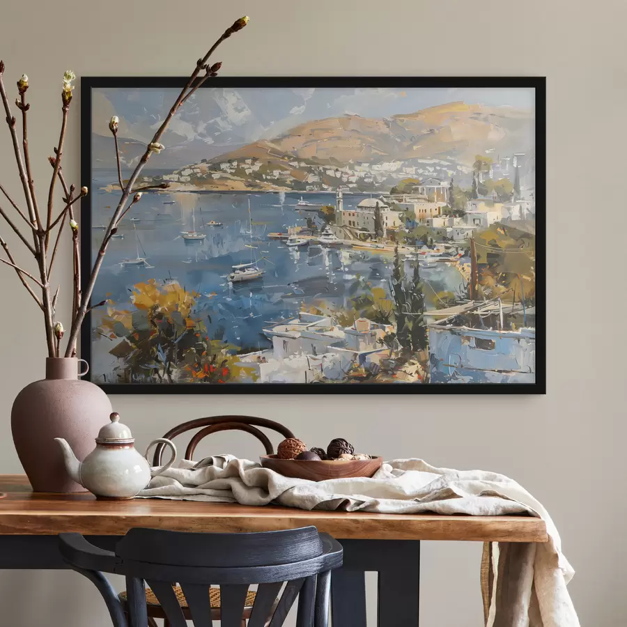 Papier peint photo Bodrum, une ville côtière turque f39907