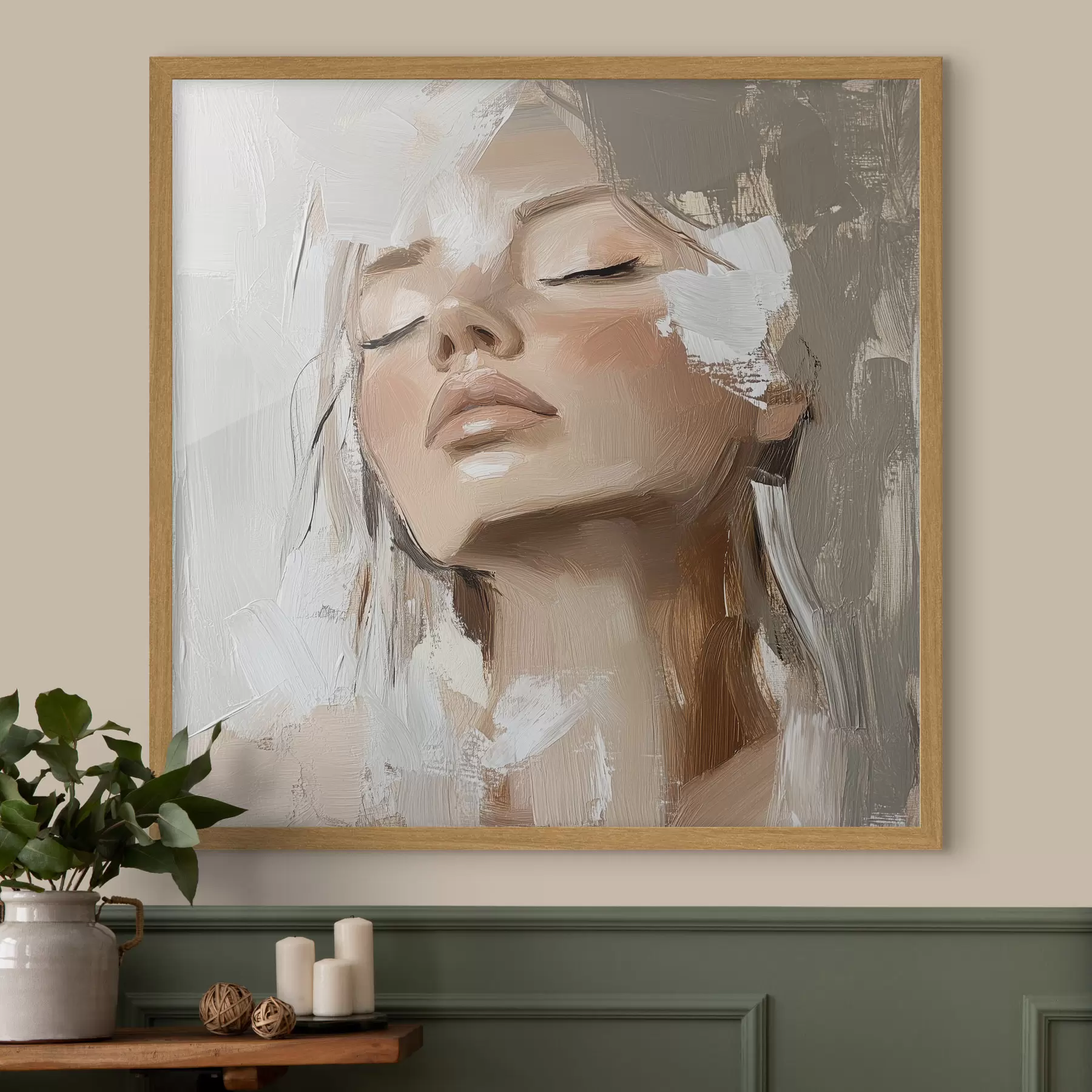 Papier peint photo Fille, huile f39910