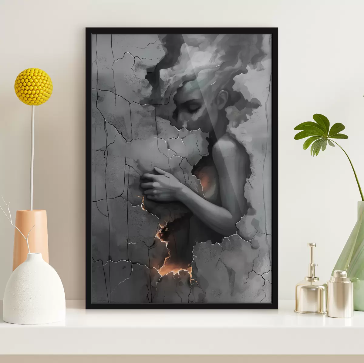 Affiche Fille, murs, faute f39994