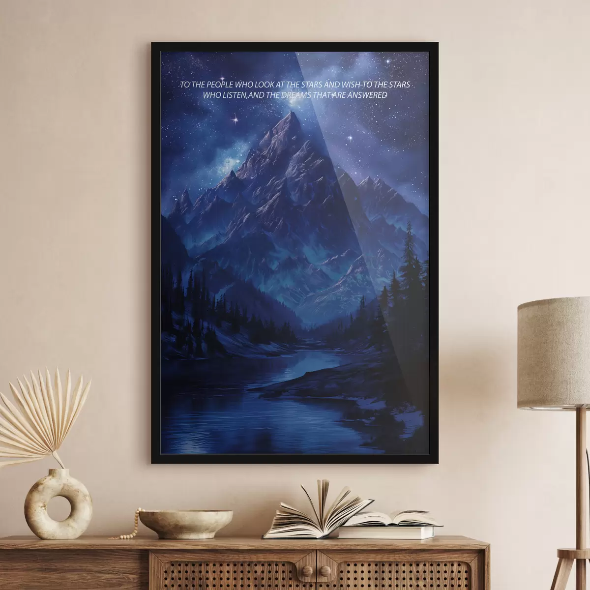 Affiche Rêves, étoiles, velaris, violet f40009