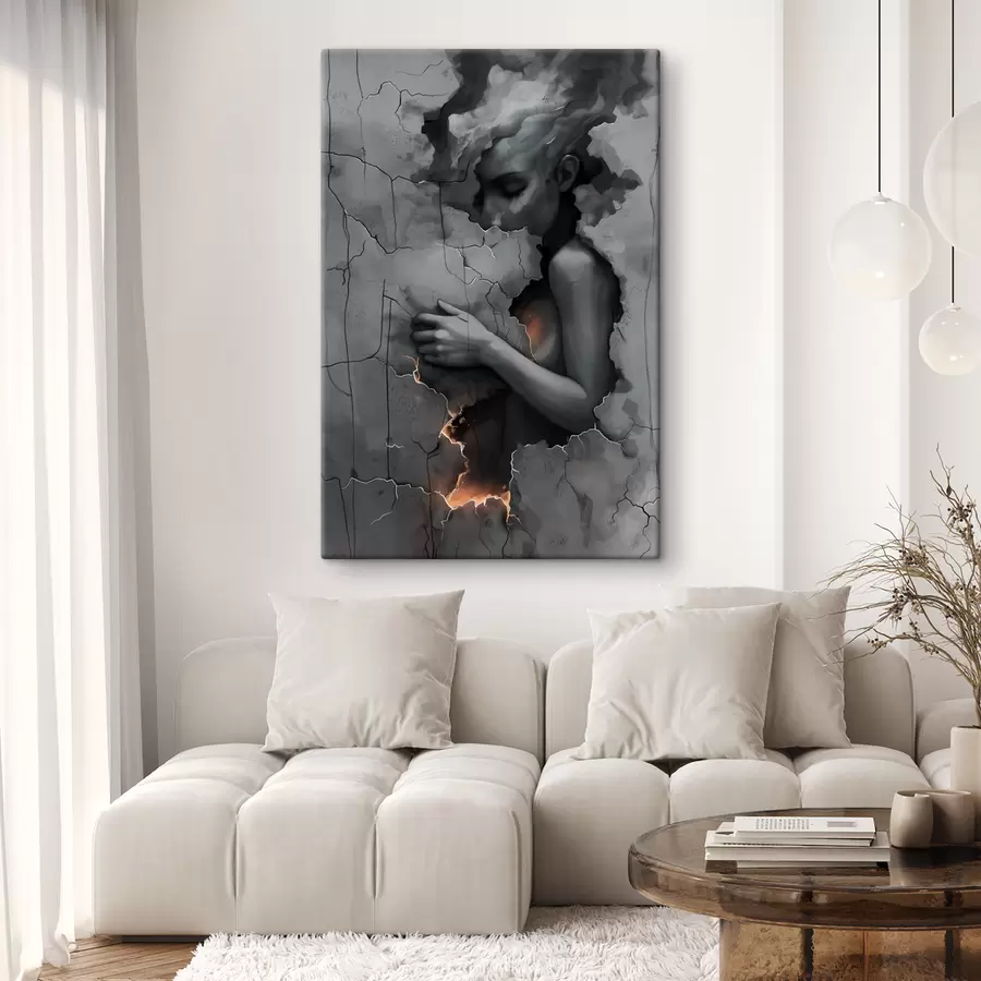  Peintures Fille, murs, faute s39994