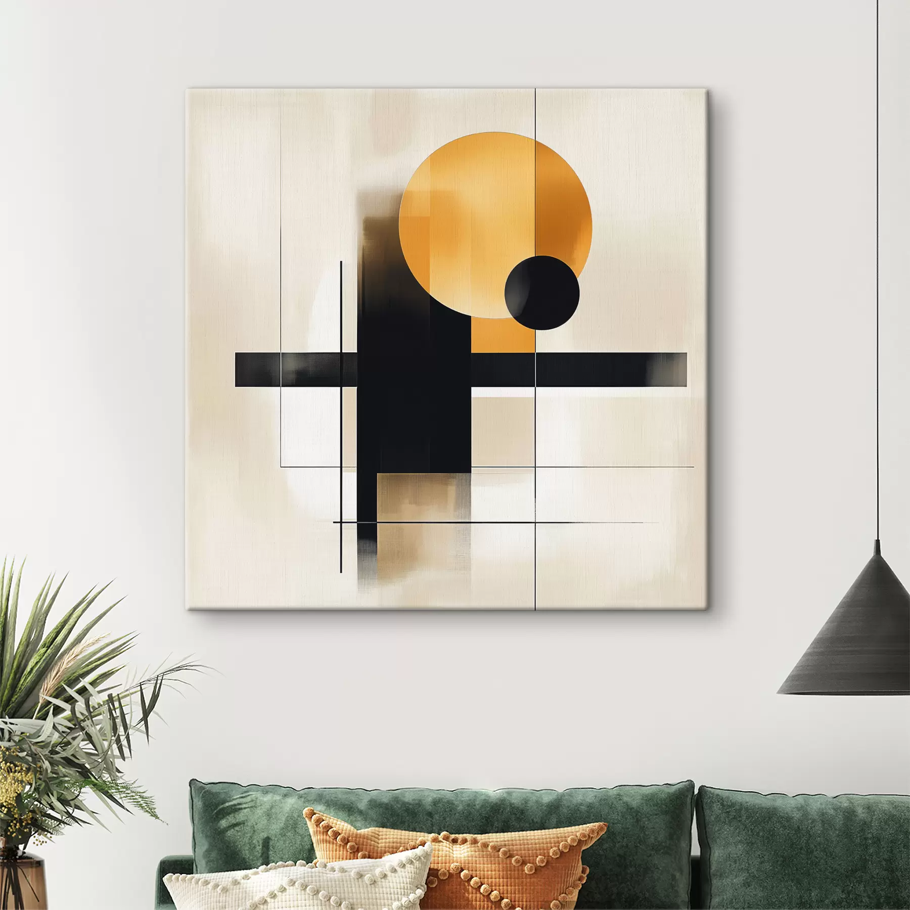 Fotobehang Abstractie met geometrische vormen s39993