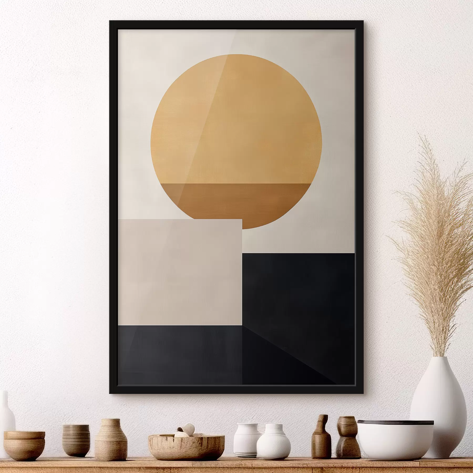 Fotobehang Abstractie met geometrische vormen f39896