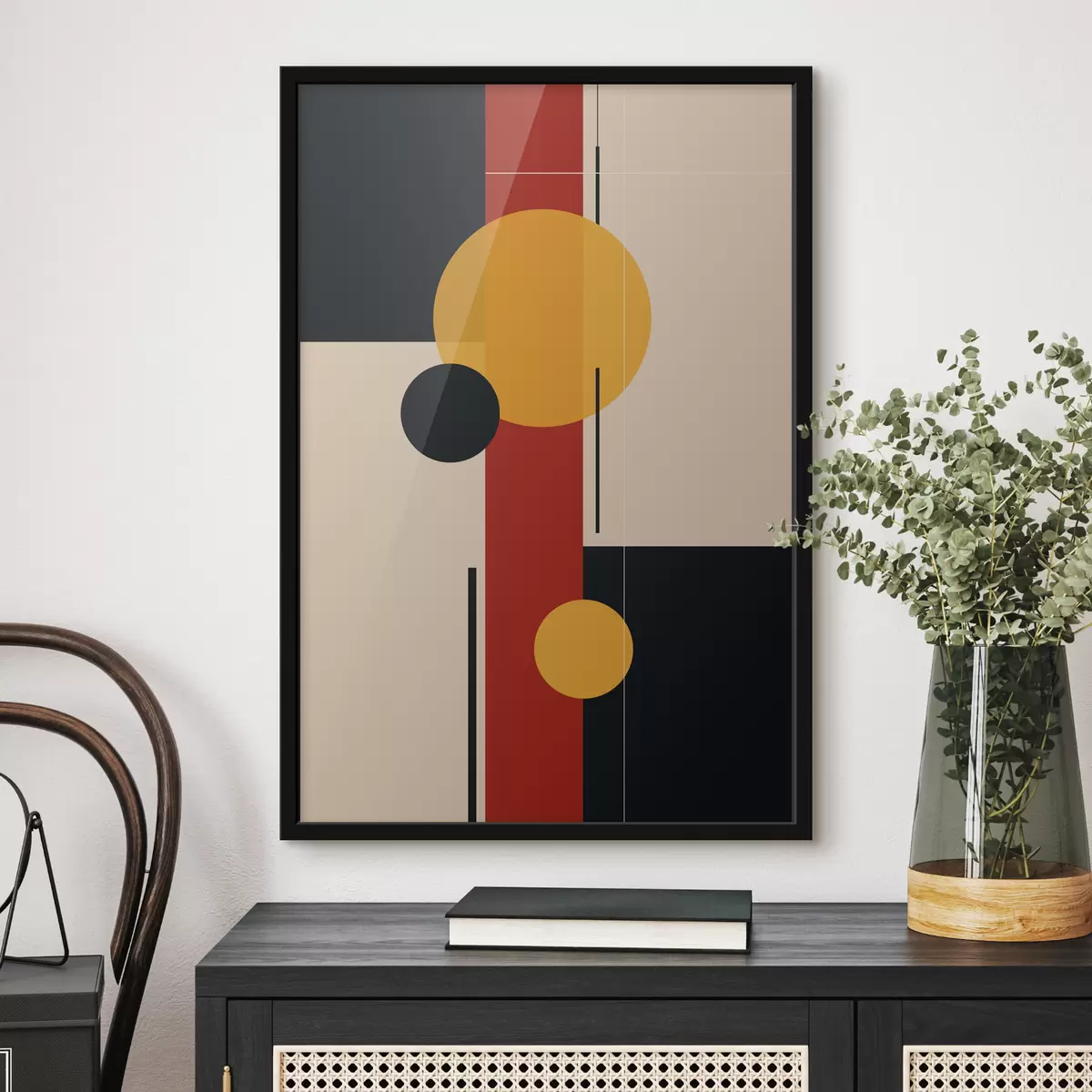 Affiche Abstraction avec des formes géométriques f39897