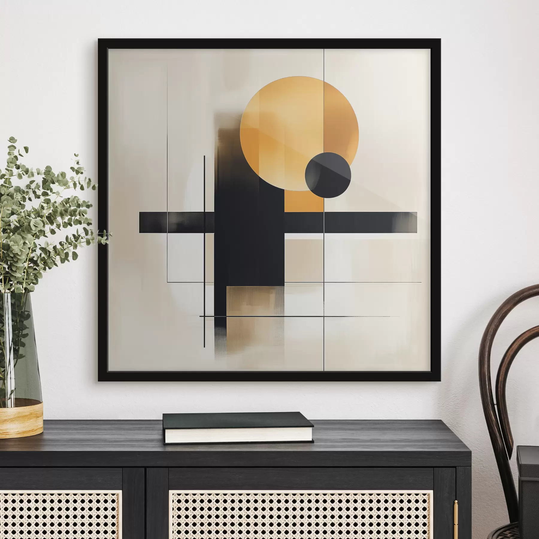 Fotobehang Abstractie met geometrische vormen f39993