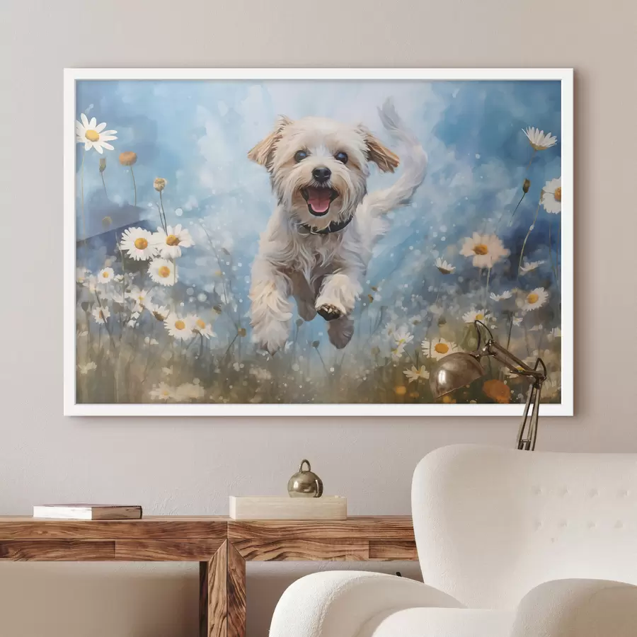 Fotobehang Sprong in de zomer f40092