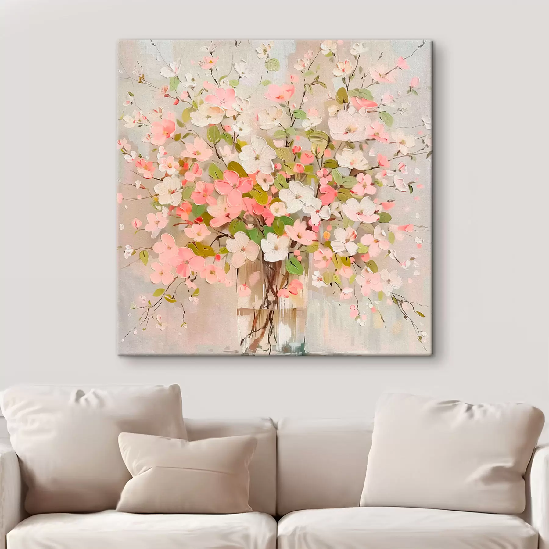 Fotobehang Een boeket bloemen en een vaas s40115