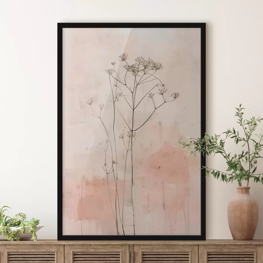 Fotobehang Minimalisme van wilde bloemen f40116