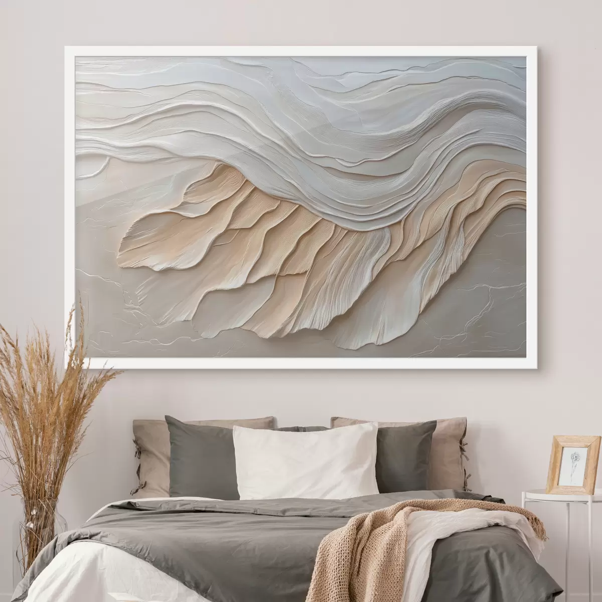 Poster Abstractie met textuurimitatie f39894