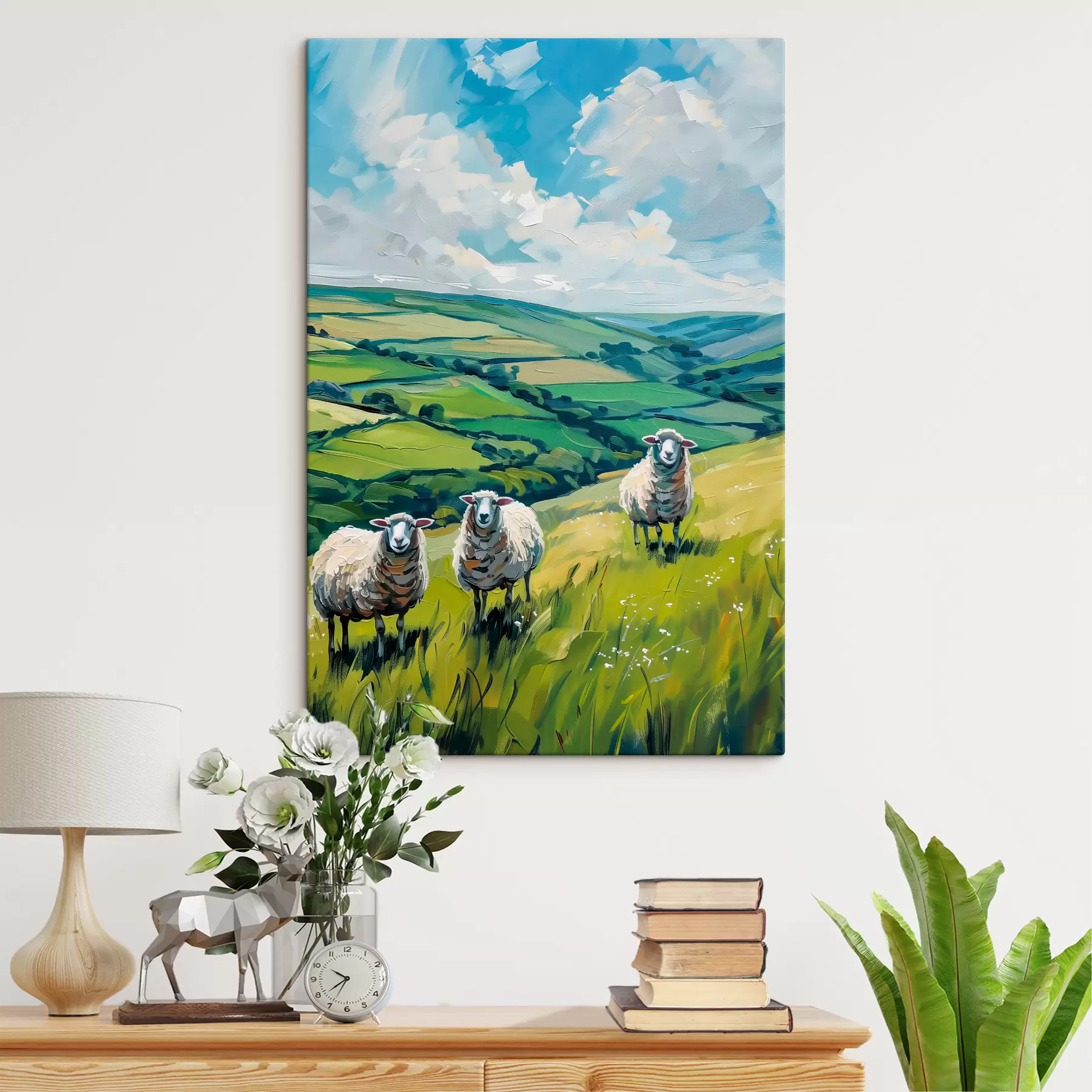 Fotobehang Drie schapen s40197