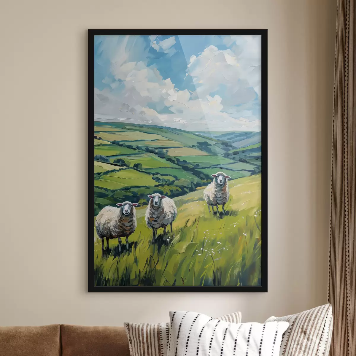 Poster Drie schapen f40197