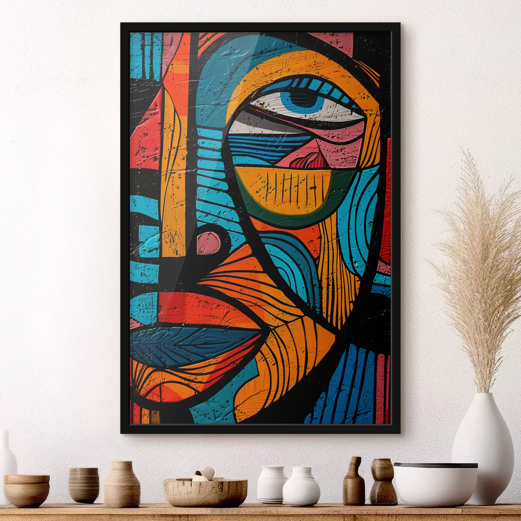  Peintures Visage abstrait f40207