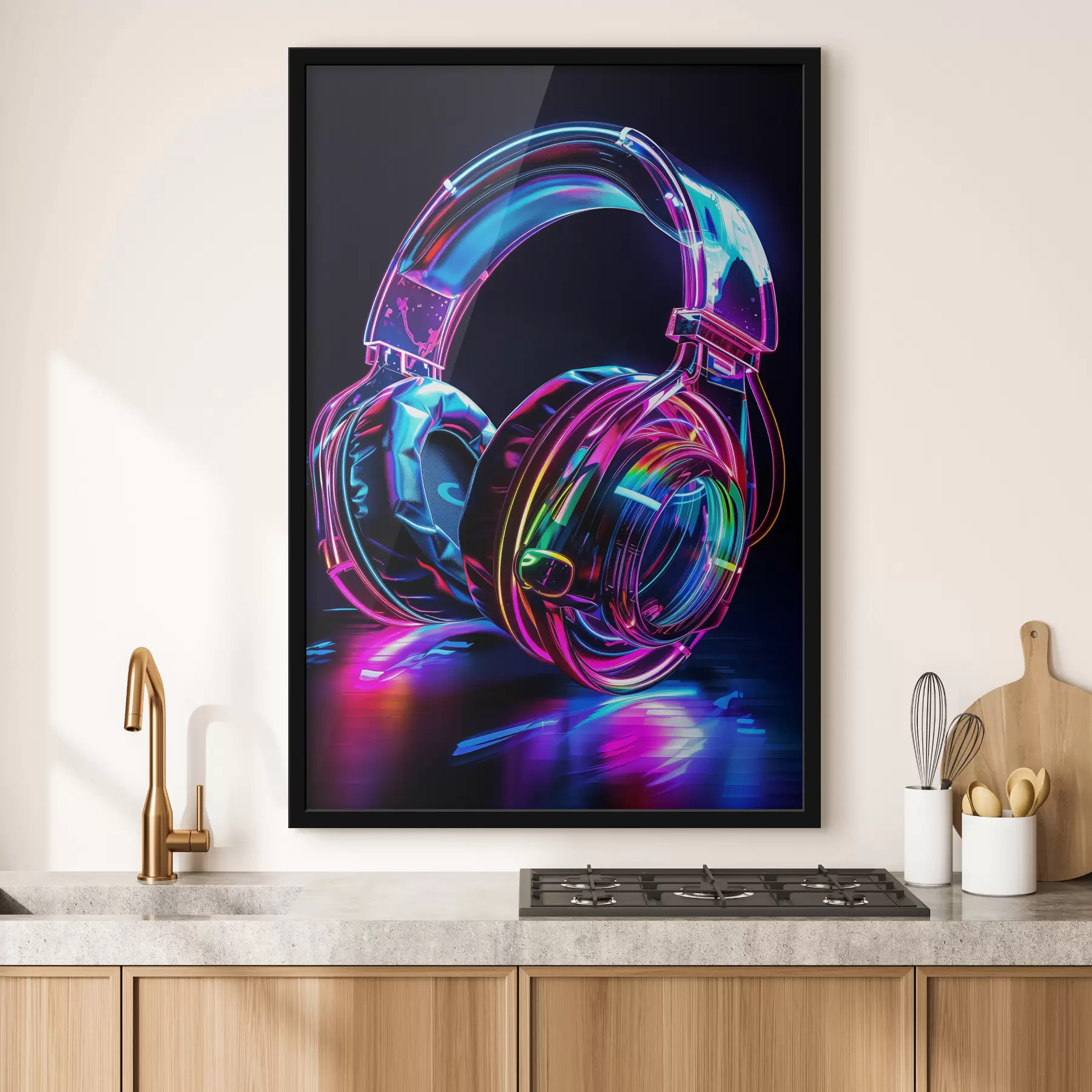 Fotobehang Heldere koptelefoon f40209